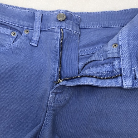 J. Crew Periwinkle High-Rise Garment-Dyed Cutoff Boy Short Size 27 - Picture 6 of 14